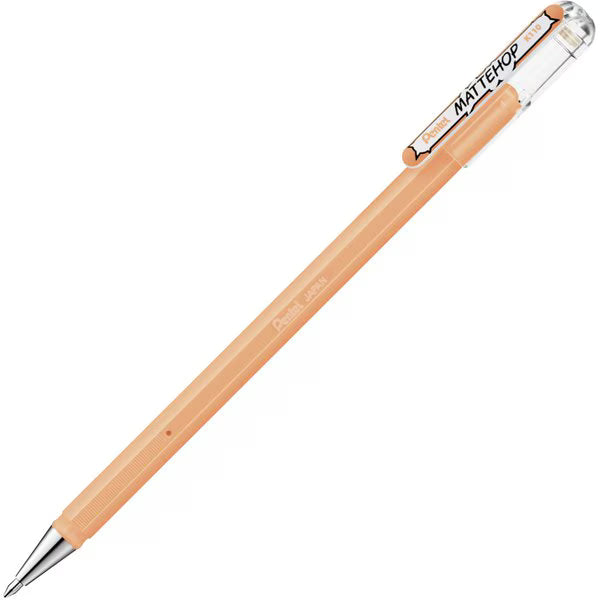 ぺんてる Pentel カラーボールペン MATTEHOP マットホップ 1.0mm ペールオレンジ K110-VF3 4902506426147