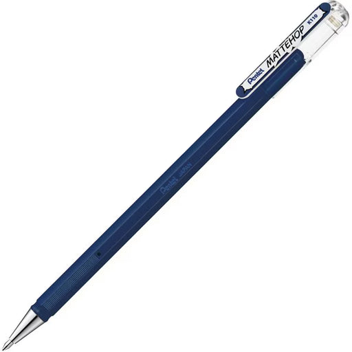 ぺんてる Pentel カラーボールペン MATTEHOP マットホップ 1.0mm ネイビーブルー K110-VCA 4902506426161