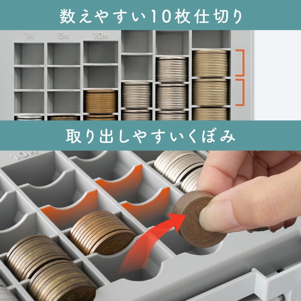 カール CARL そとレジ ポータブルキャッシュケース ホワイト CX-003-W 4971760002978