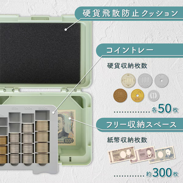 カール CARL そとレジ ポータブルキャッシュケース ライトグリーン CX-003-U 4971760002961