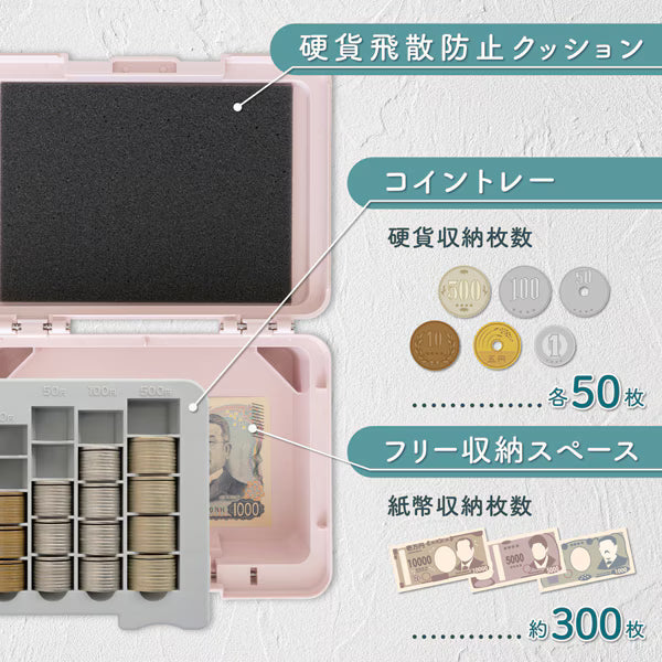 カール CARL そとレジ ポータブルキャッシュケース ピンク CX-003-P 4971760002954