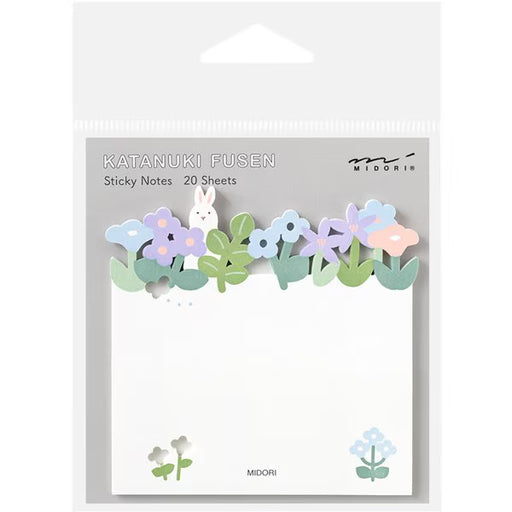 ミドリ デザインフィル DESIGNPHIL 付せん紙 型抜き 花畑柄 19103006 4902805191036（5セット）