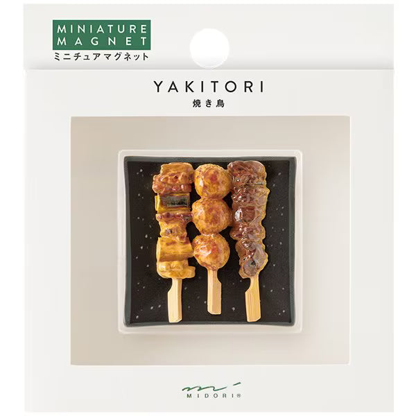 ミドリ デザインフィル DESIGNPHIL マグネット 1個入 焼き鳥柄 43409006 4902805434096（3セット）