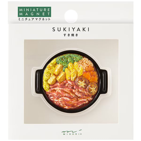 ミドリ デザインフィル DESIGNPHIL マグネット 1個入 すき焼き柄 43415006 4902805434157（3セット）
