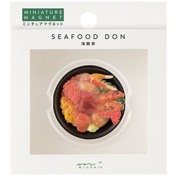 ミドリ デザインフィル DESIGNPHIL マグネット 1個入 海鮮丼柄 43416006 4902805434164（3セット）
