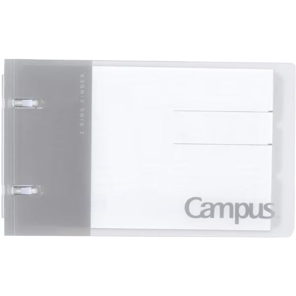 KOKUYO Campus Binder (2 rings) that can be used like a notebook A7 7 holes Gray Ru-NP116M 4901480396651