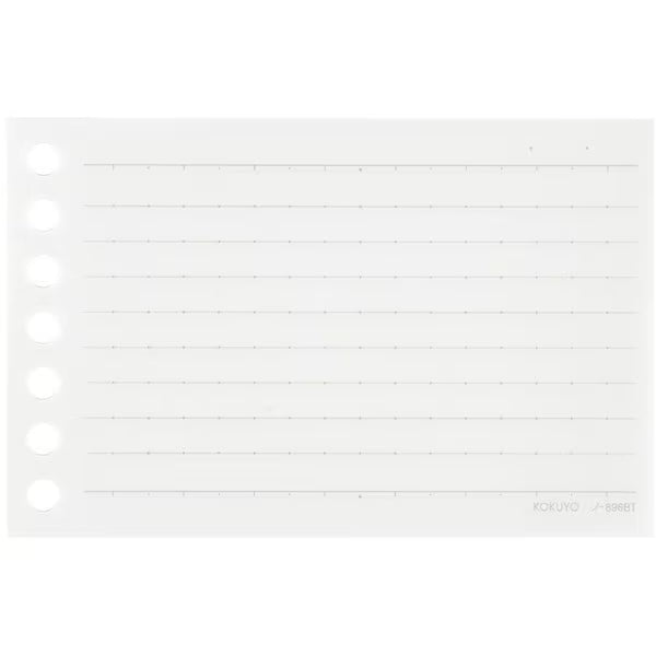 KOKUYO Loose Leaf (Write smoothly) B ruled line with dots A7 50 sheets No-896BT 4901480396675
