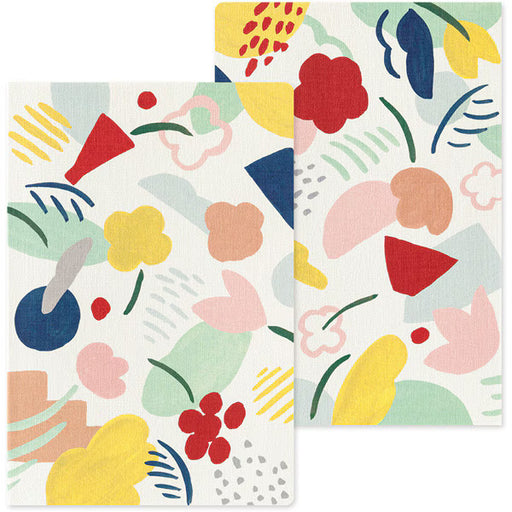 ミドリ デザインフィル DESIGNPHIL ノート＜B6＞ ゆるログ モチーフテキスタイル柄 15367006 4902805153676（5セット）