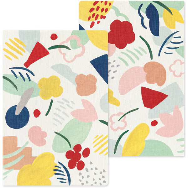 ミドリ デザインフィル DESIGNPHIL ノート＜B6＞ ゆるログ モチーフテキスタイル柄 15367006 4902805153676（5セット）