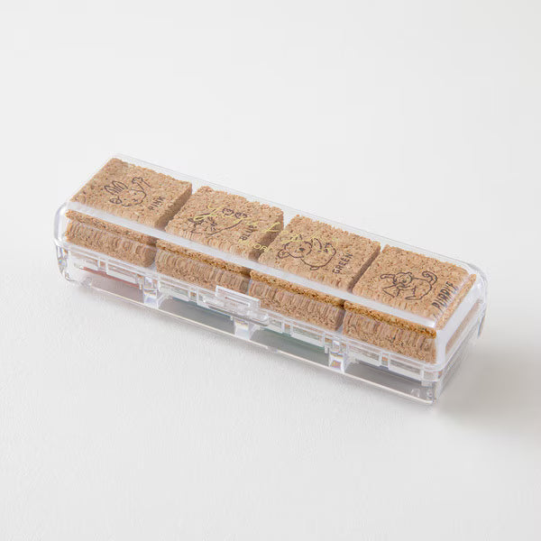 ミドリ デザインフィル DESIGNPHIL スタンプ 浸透印 ゆるログ 動物のポーズ柄 35620006 4902805356206（2セット）