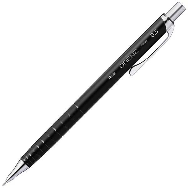 ぺんてる Pentel シャープペンシル ORENZ（オレンズ） 0.3mm ブラック軸 XPP503-RA 4902506431431