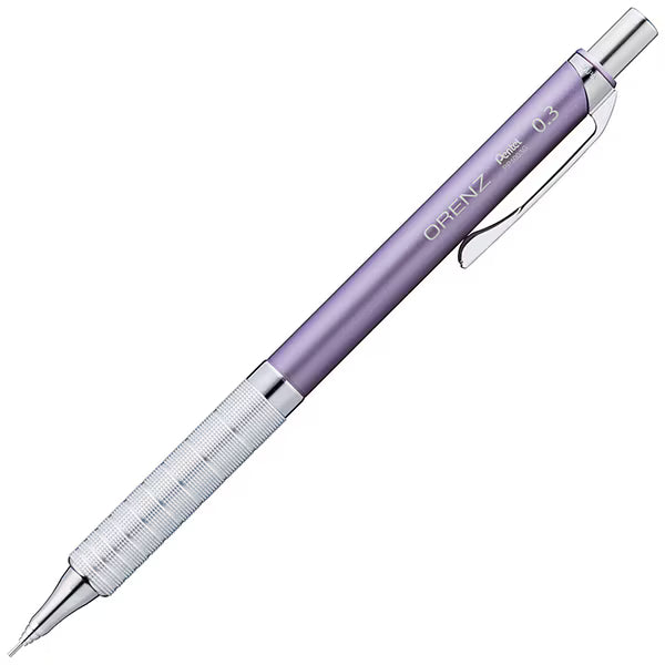 ぺんてる Pentel シャープペンシル ORENZ METAL GRIP（オレンズ メタルグリップ） 0.3mm ライトパープル軸 XPP1003G2-RV 4902506431868
