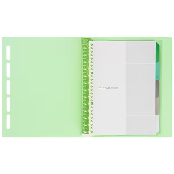 マルマン maruman ルーズリーフバインダー B5 クラルテ ライトグリーン F311-33 4979093311835