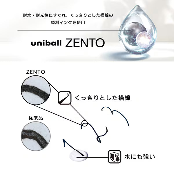 三菱鉛筆 MITSUBISHI PENCIL uniball ZENTO（ユニボール ゼント） フローモデル アンスリウムピンク 0.5mm UBNZFL05.51 4902778348819