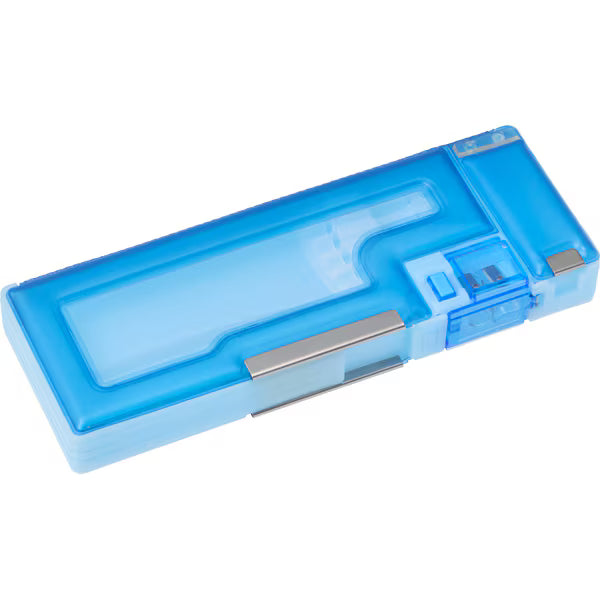 【ゆうパケット可/2個まで】レイメイ藤井 Raymay Fujii 限定 3ポケット筆入 キャパレット ブルー FB1390A 4902562518671