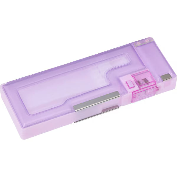 【ゆうパケット可/2個まで】レイメイ/FB1390V_３ポケット筆入キャパレット ヴァイオレット/4902562518695