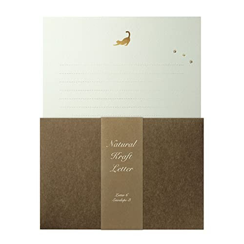 包む　レター　猫 TL0714512427062920（5セット）