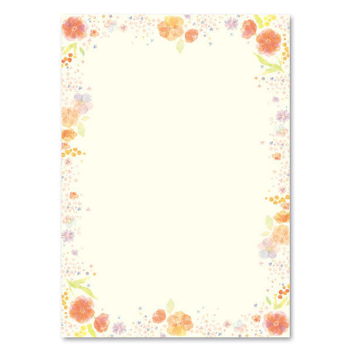 パピアプラッツ OAデザイン用紙 A4サイズ フルール クレス 4520491111208（10セット）