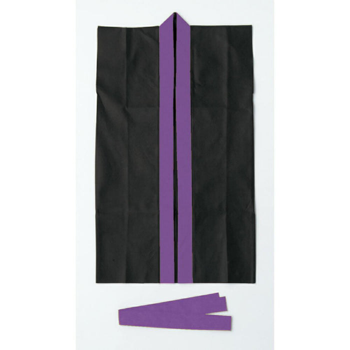 Artec Long Happy tecido não tecido colarinho preto roxo S (com faixa para a cabeça) 4521718045689