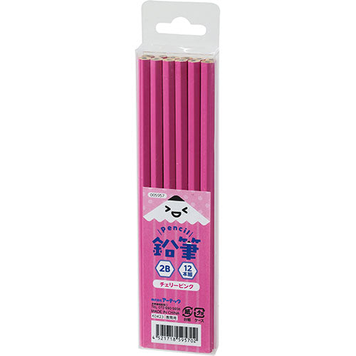 アーテック 鉛筆２Ｂ（１２本組）チェリーピンク 4521718059570