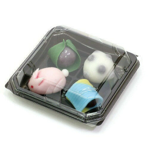 Artec Japanese sweets case for 4 pieces, set of 10 pieces 4521718115566