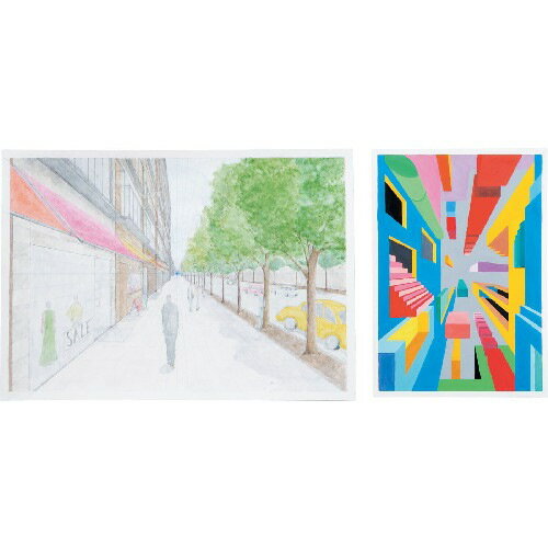 Artec One-point perspective sheet B3 (set of 10) 4521718130156