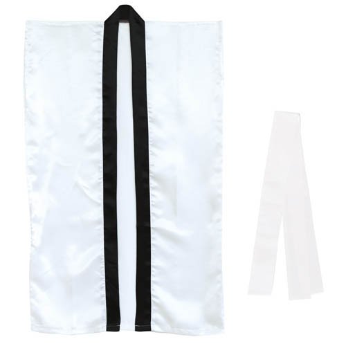 アーテック ソフトサテン　ロングハッピ　白　Ｌ（ハチマキ付） 4521718144481