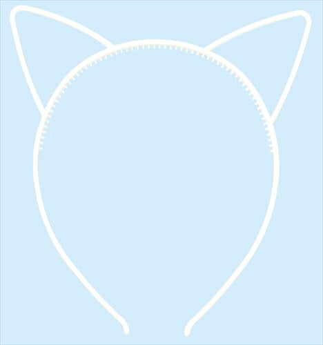 アーテック 耳付きカチューシャ　ホワイト 4521718146218