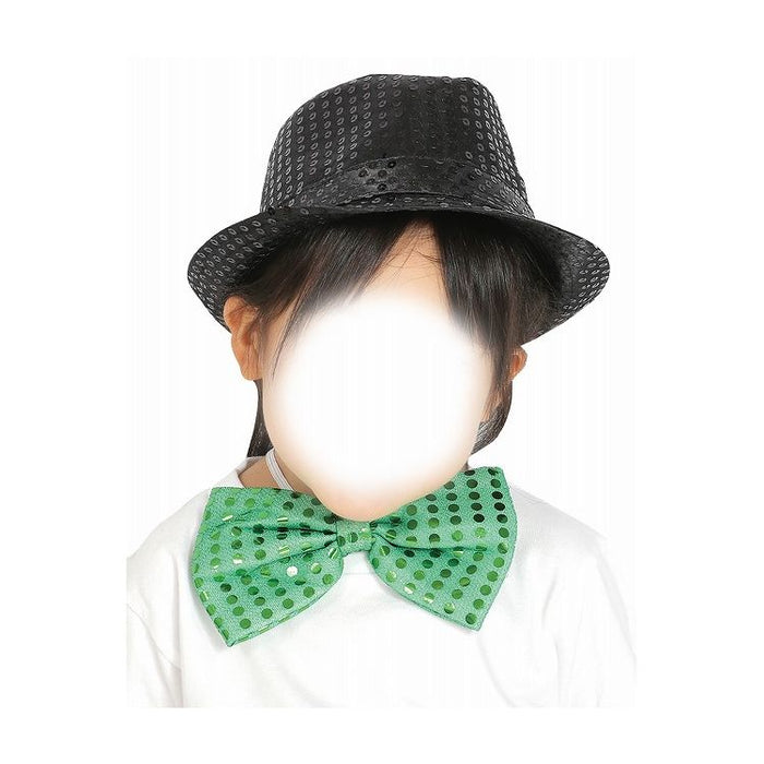 アーテック コスチュームセット（キラキラ蝶ネクタイ緑・キラキラハット黒） 4521718147130