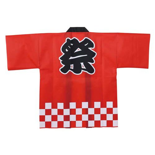 Artec Color Nonwoven Fabric Happy Festival Red L Checkered Pattern 4521718180434