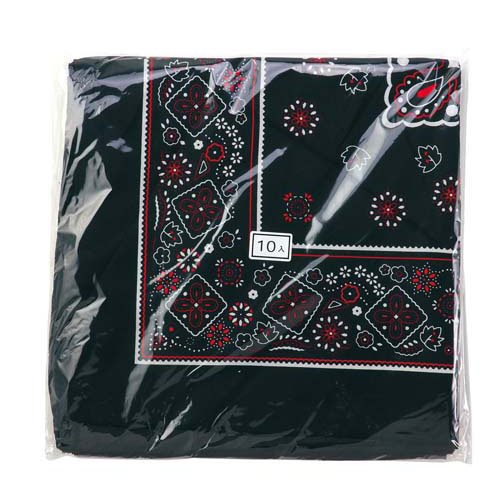 アーテック バンダナ　黒　１０枚組 4521718181769