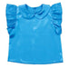Artec Soft Satin Frilly Shirt with Round Collar Blue 4521718183244