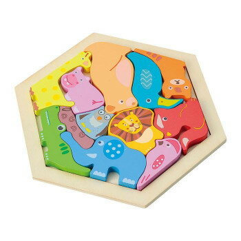 アーテック 木製六角パズル　どうぶつ 4521718214245
