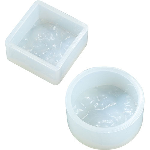 アーテック ＵＶレジン　波型シリコンモールド丸型＆正方形セット 4521718475523