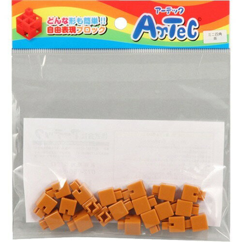 Artec Block Mini Square 20P Brown 4521718778365