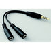 Artec audio distributionskabel (til høretelefoner + mikrofon) 4521718916866