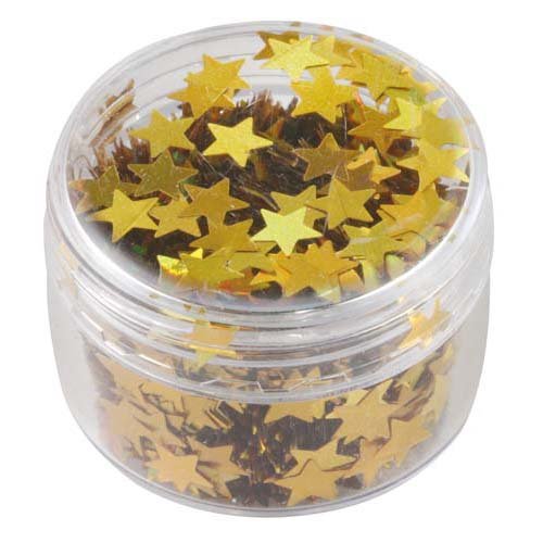 アーテック ホログラムグリッター星　５ｍｍ　ゴールド 4521718931296