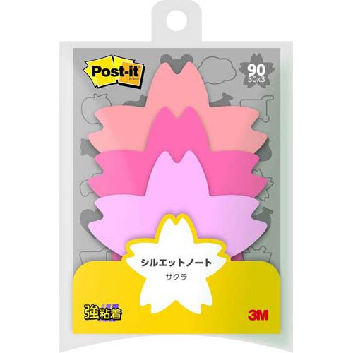 สก๊อตช์ 3M โพสต์-อิท SS Silhouette Sakura SSS-CHR 4549395968527