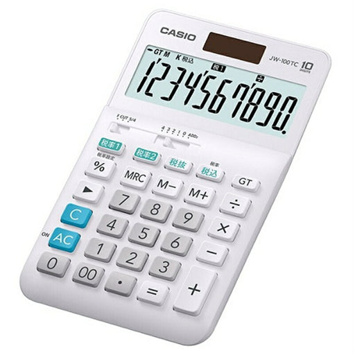 JW-100TC-N　CASIO W税率電卓 JW-100TC カシオ計算機 4549526608391（10セット）