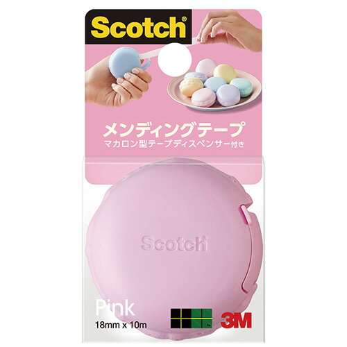 スコッチ・３Ｍ メンディングテープマカロン 810MCR-PK 4550309242008