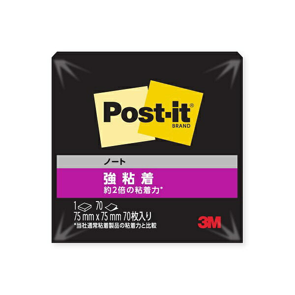 Scotch 3M Post-it strong adhesive notebook 654SS-BK 4550309242145