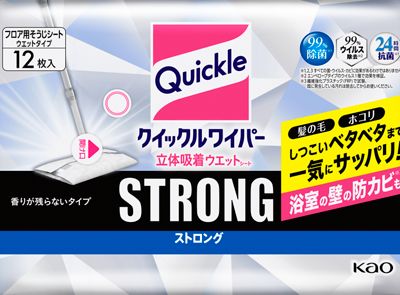 クイックルワイパー　ウェット　ＳＴＲＯＮＧ 359087 花王 4901301359087（10セット）