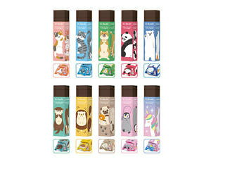 クツワ 磁ケシ パステルアニマル RE040 クツワ 4901478172168（20セット）