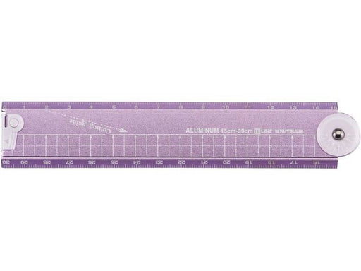 クツワ_折りたたみアルミ定規 XS05PU /4901478180491