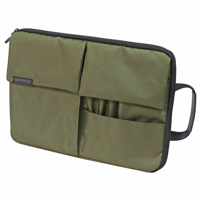 クツワ　マルチワークケースＡ４（カーキ）　300DRGR  4901478182785（10セット）