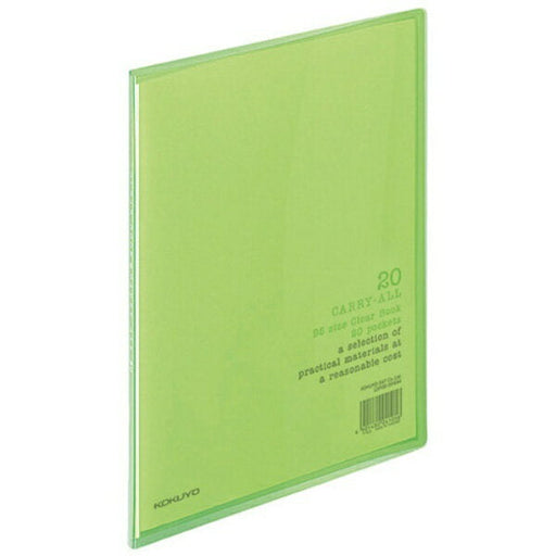 ﾗ-5LG コクヨ B5クリヤーブック ラ-5-LG 黄緑 コクヨ 4901480041056（10セット）