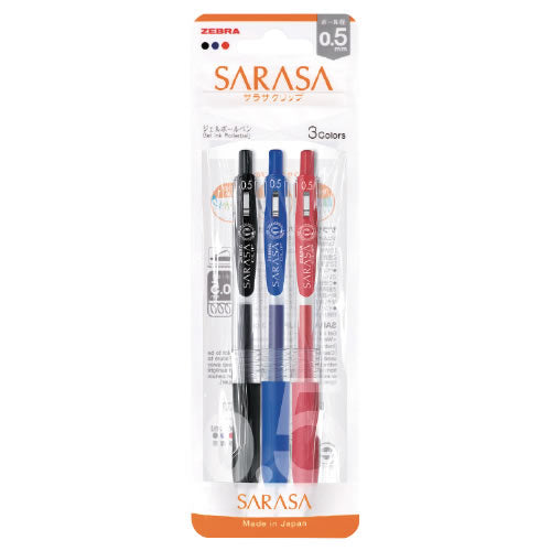 ゼブラ_サラサクリップ0.5_3色N JJ15-3C-N /4901681867318（10セット）