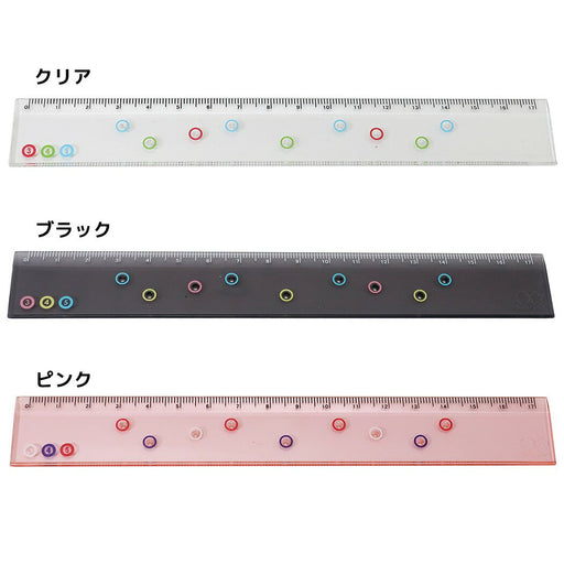 定規 イイテン クリア S4006496 サンスター文具 4901770604275（10セット）
