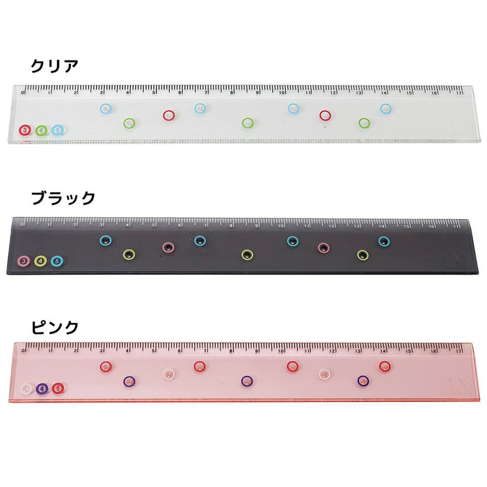 定規 イイテン クリア S4006496 サンスター文具 4901770604275（10セット）
