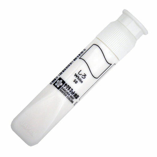 MWP-P#50 サクラマット水彩 ポリチューブ しろ 袋入り サクラクレパス 4901881143359（5セット）